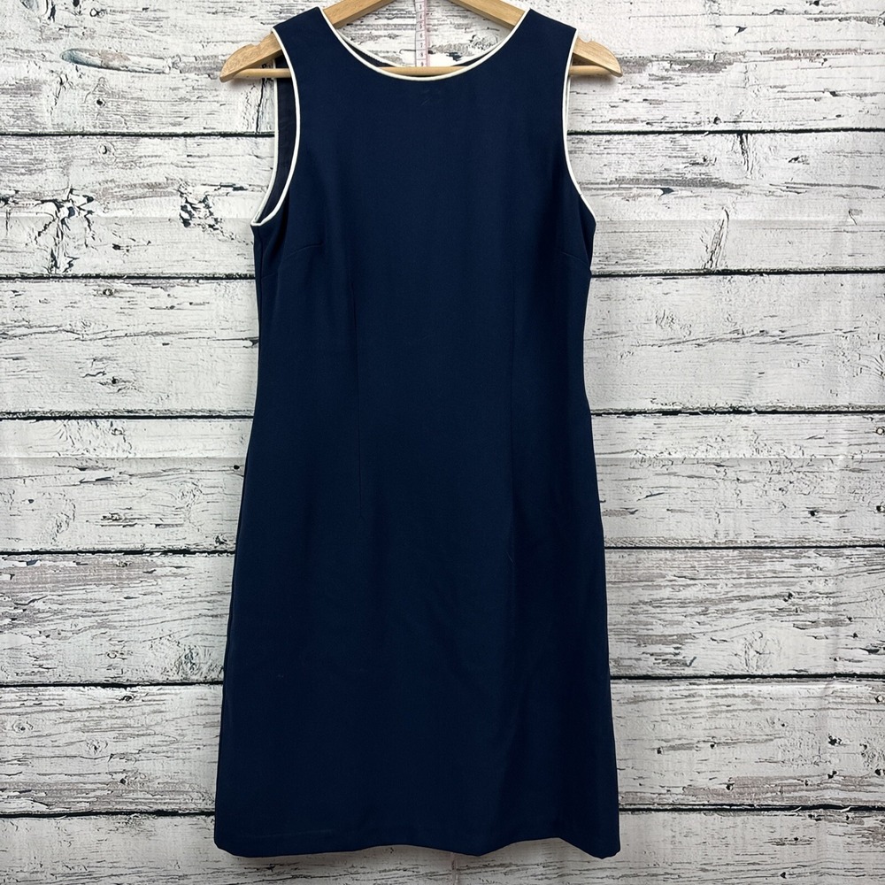 CDC Caren Desiree Company Blue "Little Black Dress" [Size 8] Sleeveless,‎ Lined